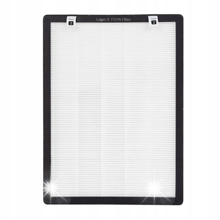 HEPA légszűrő légtisztítóhoz, Warmtec, 39,9x29,3x2,5cm, 99,97% hatékonyság