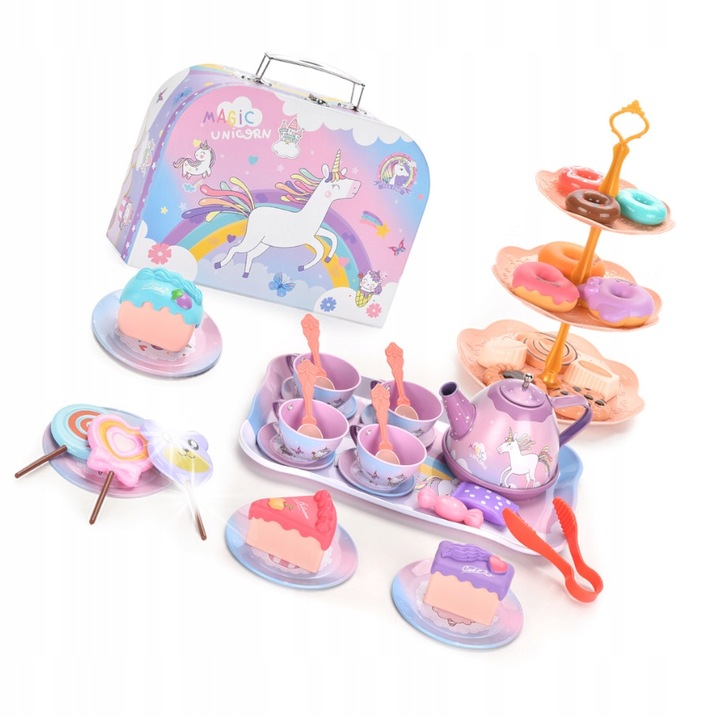 Set de Cafea pentru Copii, DK, Kawiarka si Mlynek, 38 Elemente, Multicolor