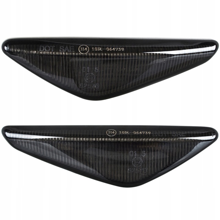 Dinamikus LED irányjelző készlet BMW E46 Coupe 03-06, füstszínű fekete, narancssárga, IP67