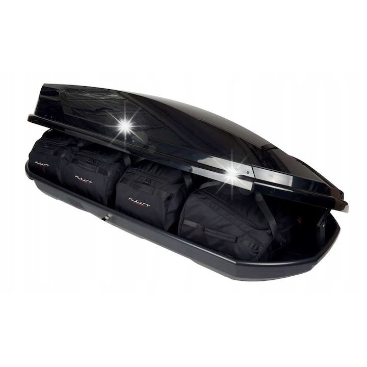 Set de 4 torbe KJUST pentru boks Aleo Adventure 480, rezistente la intemperii, usor de curatat, poliamida 1680D