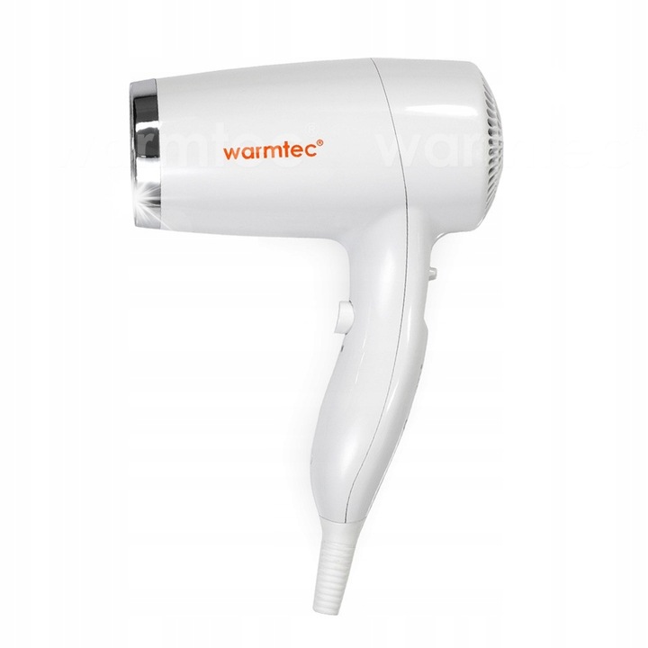 Сешоар Warmtec P9, 1800W, 3 степени на мощност, бял, за стенен монтаж
