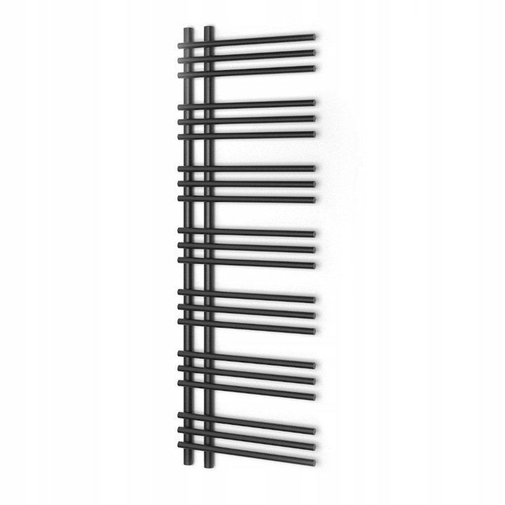 Calorifer decorativ pentru baie Warmtec BRILLO 50x150cm, antracit/negru, 540W, drabinka, set montaj inclus