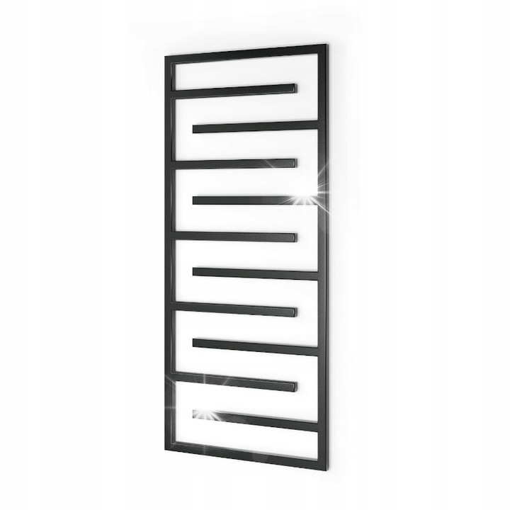 Grzejnik lazienkowy set Warmtec CONTORNO 60x138cm, 530W, negru/antracit