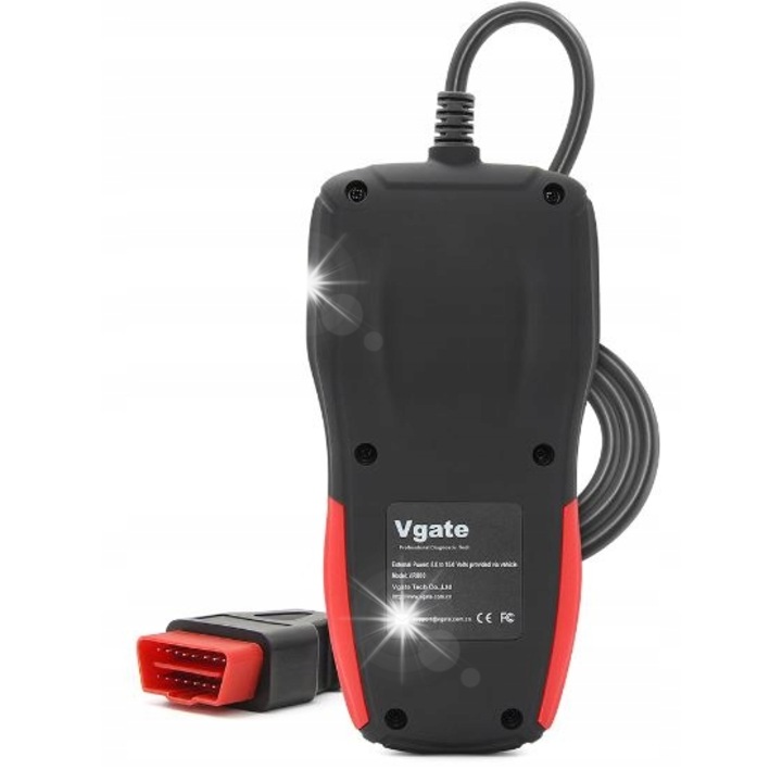Interfata diagnostica OBD2 Vgate VR800, Plug & Play, multilingv, set complet
