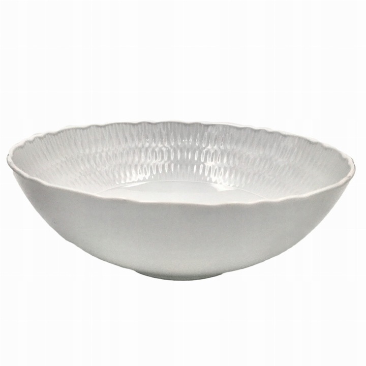 Cmielow Sofia fehér salátástál 26cm