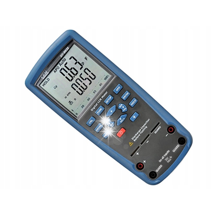 Измервателен уред RLC и импеданс CEM DT-9935, 220x96x60mm, LCD дисплей, 580g