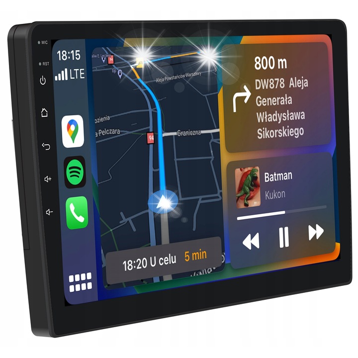 Radio auto Vordon HX-101, Bluetooth, 4x60W, 2 DIN, negru