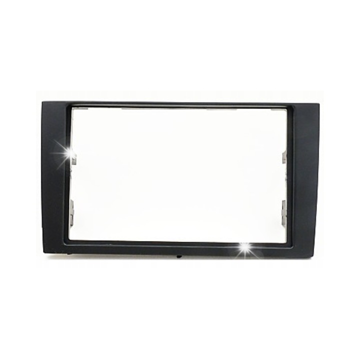 Rama montaj 2DIN pentru Audi A4 B6/B7 si Seat Exeo, neagra, dimensiuni 1290x2350x2250mm