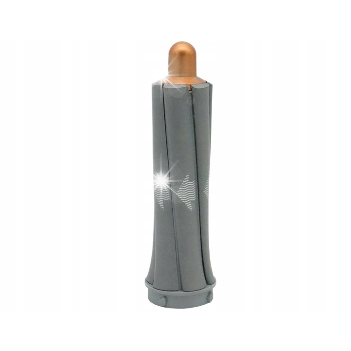 Cap de inlocuire cilindric Airwrap 30mm Minx, argintiu/cupru, pentru ondularea parului, compatibil cu uscatoare Dyson HS01