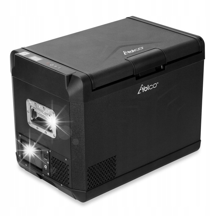 Yolco GCX47 kompresszoros autós hűtőszekrény, 47L, Bluetooth, fekete, 640x468x400mm