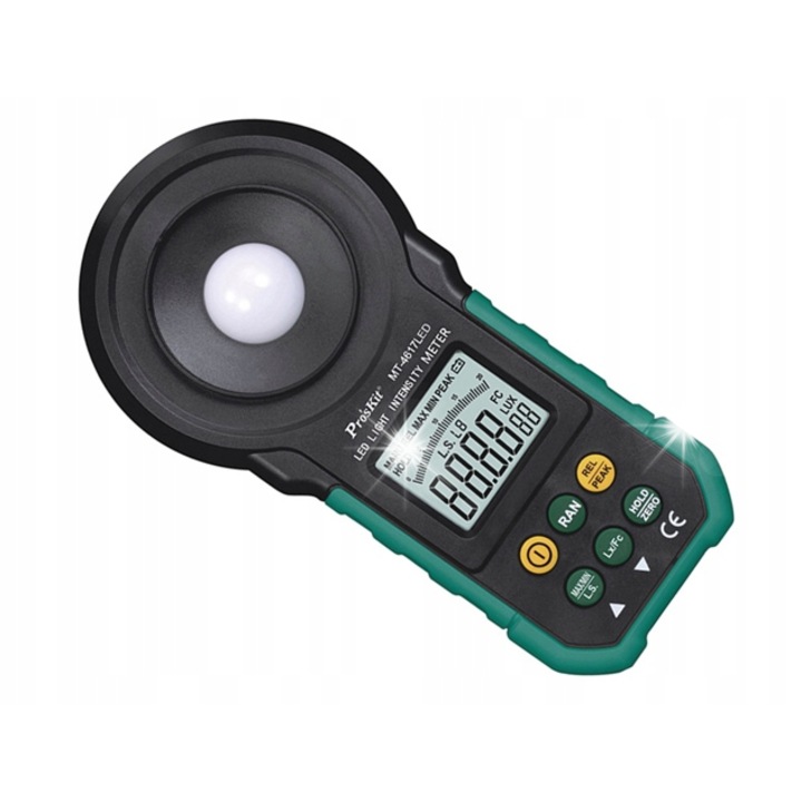 Pro'sKit MT-4617 fénymérő, 0-200 klux, 170x85x45mm, 150g