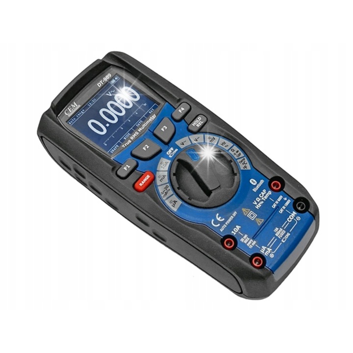 Мултиметър CEM DT-989, TrueRMS, Bluetooth, 170x79x50mm, 430g