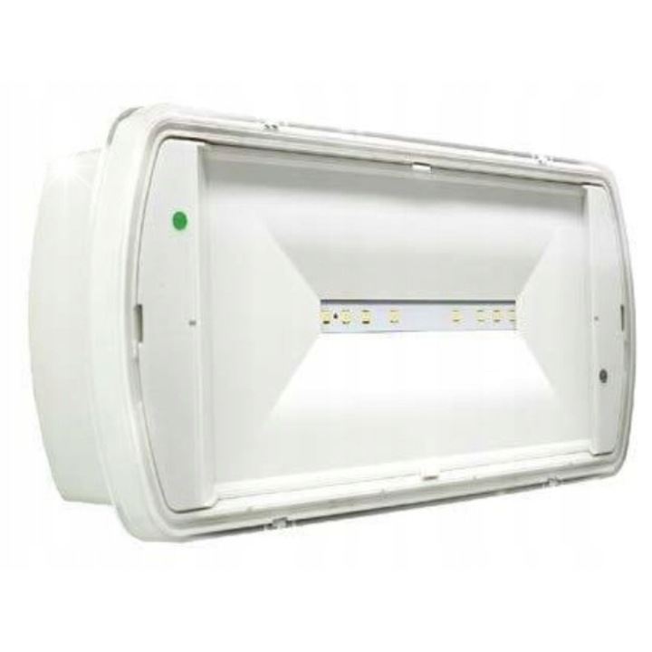 Lampa de urgenta LED SafeLite 150lm 1h IP65, 270x119x49mm, alb