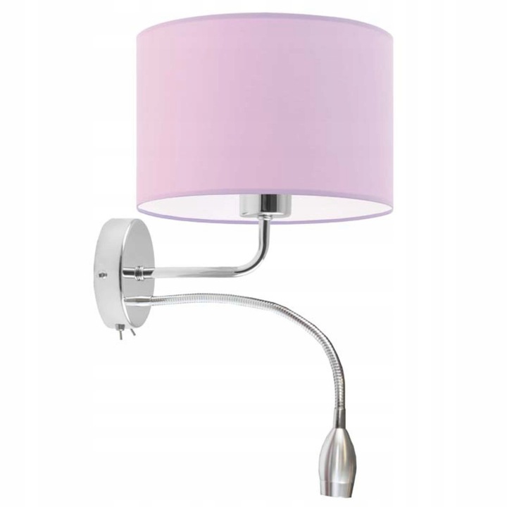 Аплик Volta Light Factory, хром, текстилен абажур, 25x25см, комплект от множество цветове