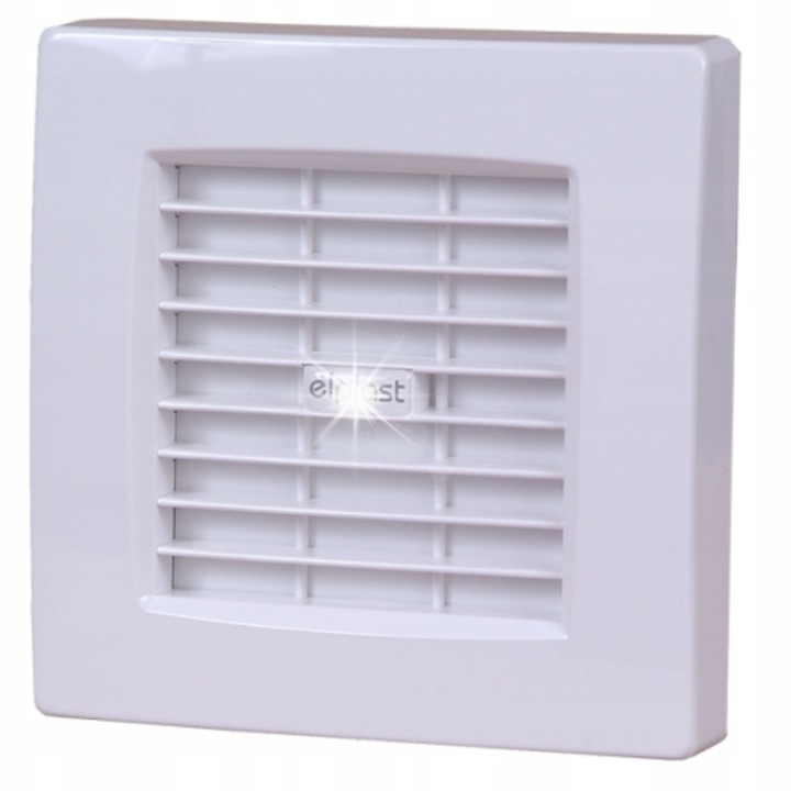 ELPLAST csatornás ventilátor, 100mm, automatikus zsaluval és higrosztáttal, 19W, 230V