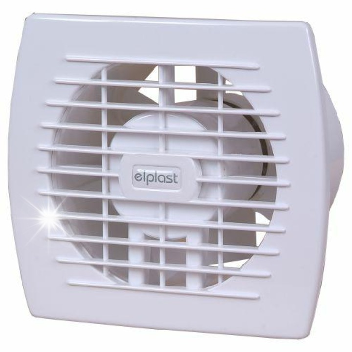 Ventilator 120mm, Elplast, cu cablu de alimentare si snur de activare, 150m3/h, IP-X4