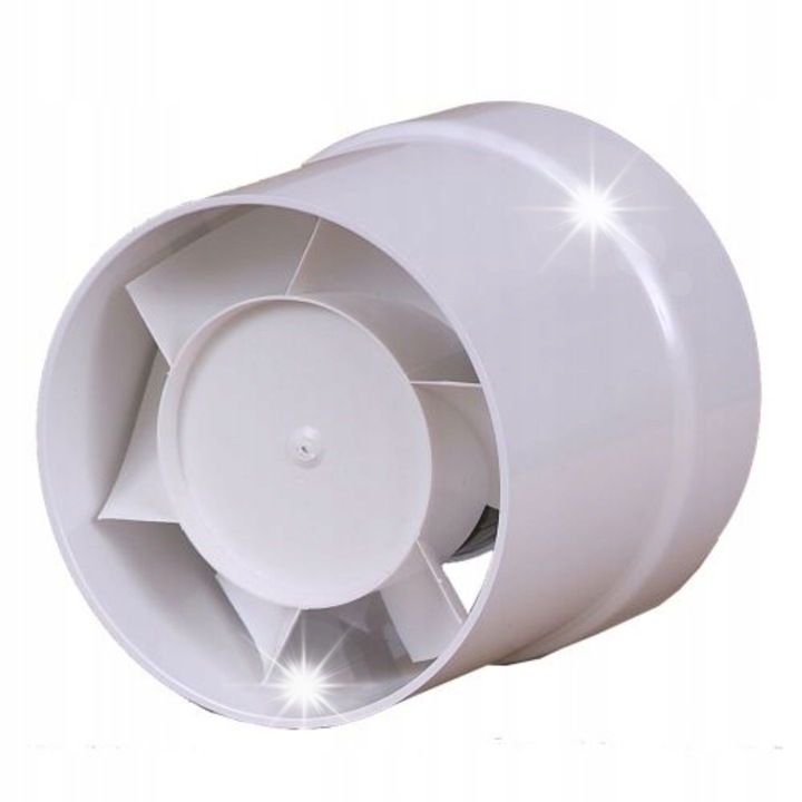 Ventilator canal WK-12, Elplast, 150 m3/h, 42 dB, 119x125mm