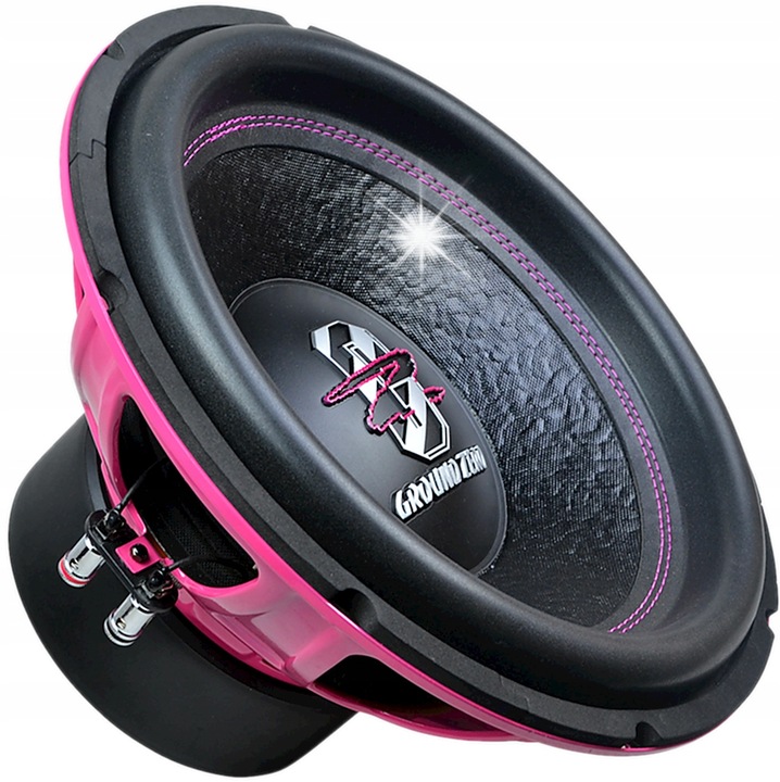 Субуфер Ground Zero GZIW 12XSPL D2, 600W RMS, 1000W SPL, розов, 30см