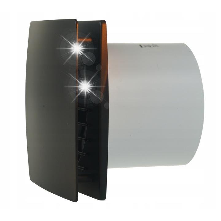 ELPLAST csatornás ventilátor 100mm, 19W, 100m3/h, matt fekete
