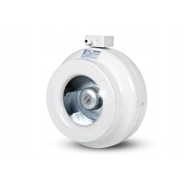 Harmann RM 315/2000EC csatornás ventilátor, 315mm, 1990m3/h, szürke
