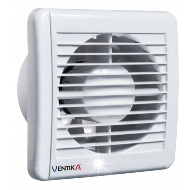 Ventilator de baie Ventika D125, cu senzor de umiditate si timer, 158m3/h, 0,75kg, 230V