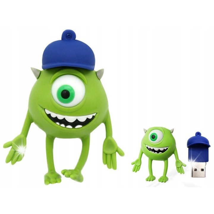 Pendrive USB DIAWAY Mike Wazowski 64GB, többszínű, kulcstartóval