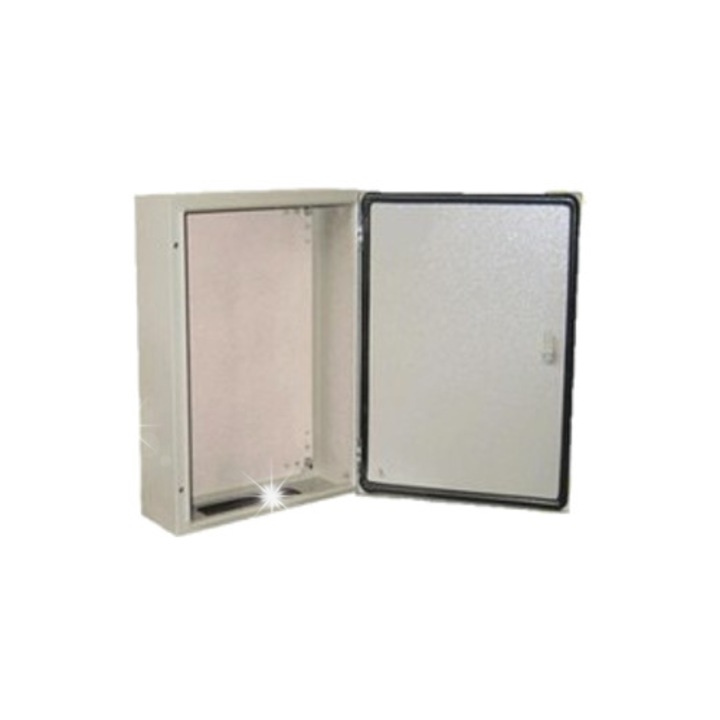 Метален корпус, 300x300x200мм, IP66, RAL-7032, с монтажни платки и ключове