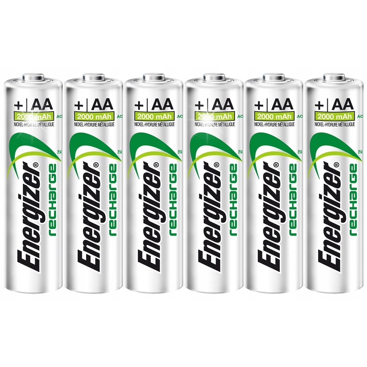 Set 6 acumulatori Energizer Power Plus AA R6 2000mAh, NiMH, 1.2V, 14.5x50.5mm