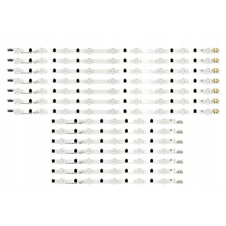 Set de liste D Szynaka D2GE-420SCB-R3, D2GE-420SCA-R3, 14 buc, pentru televizoare Samsung
