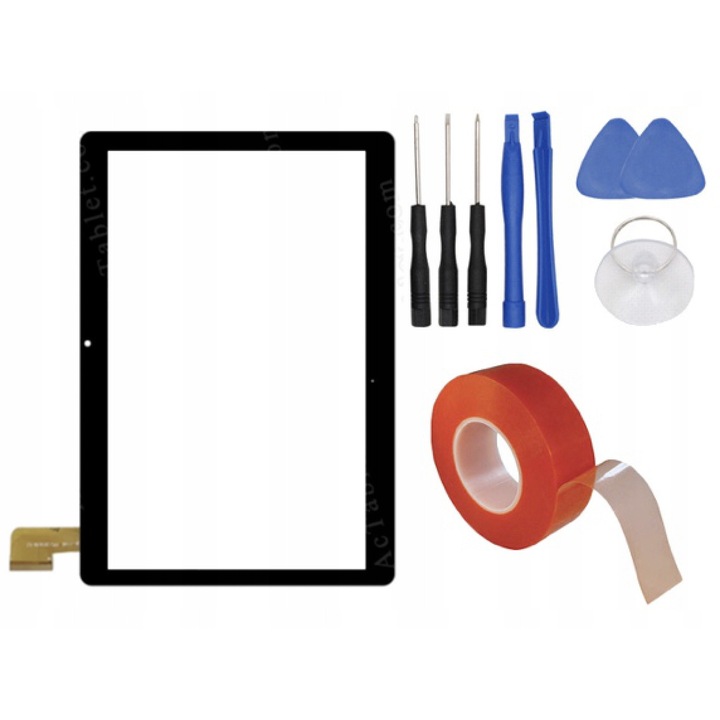 Digitizer érintőképernyő Huawei MediaPad 8.0 3G T1-821L tablethez, szerszámkészlettel és SZYNAKA kétoldalas ragasztószalaggal