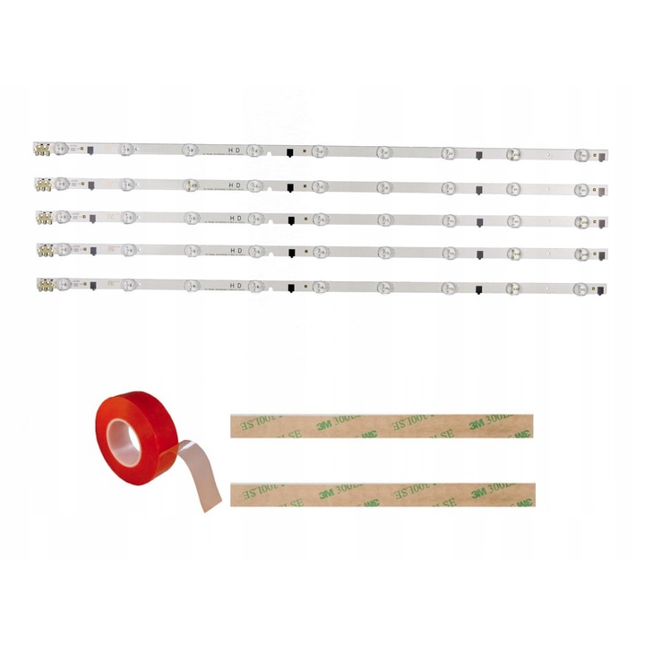 Komplett LED szett D2GE-320SC0-R3, Szynaka, Samsung televíziókhoz, 5 darab