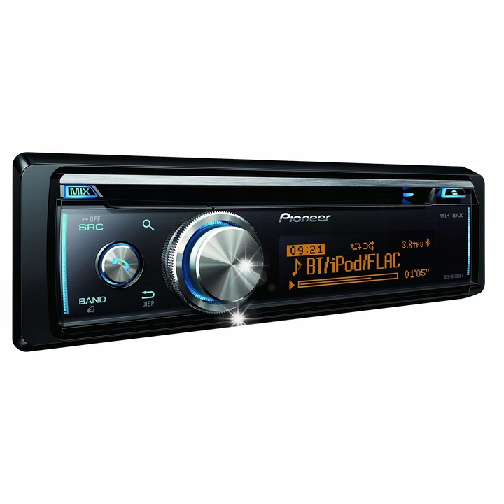 Radio auto Pioneer DEH-X8700BT, Bluetooth, CD, USB, 4 canale, negru