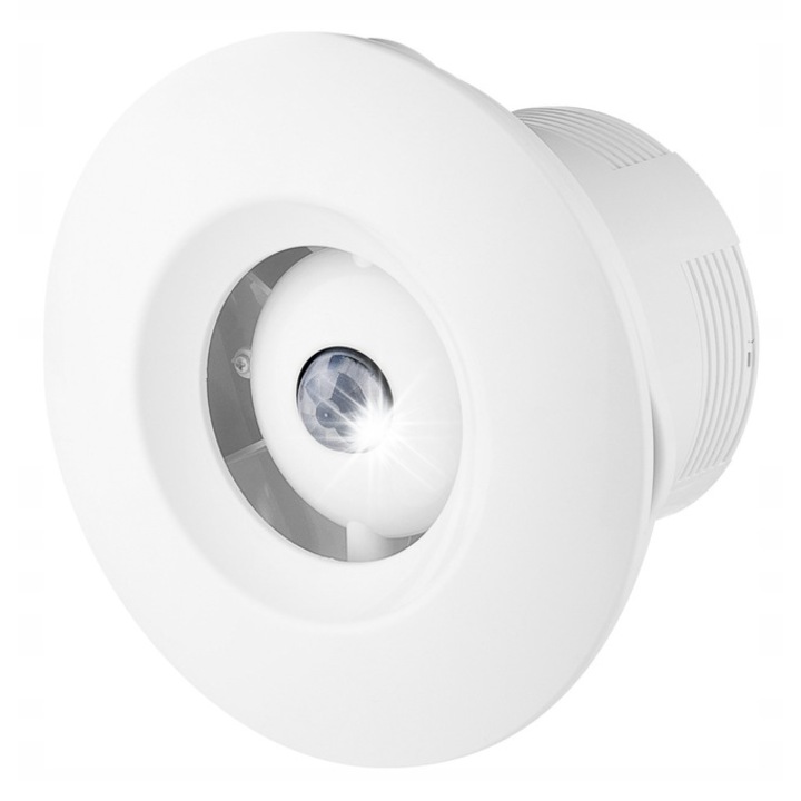 Ventilator de tavan Awenta Orbit 100mm, fotocelula, 38dB, 13W, montaj pe perete sau tavan, IPX4