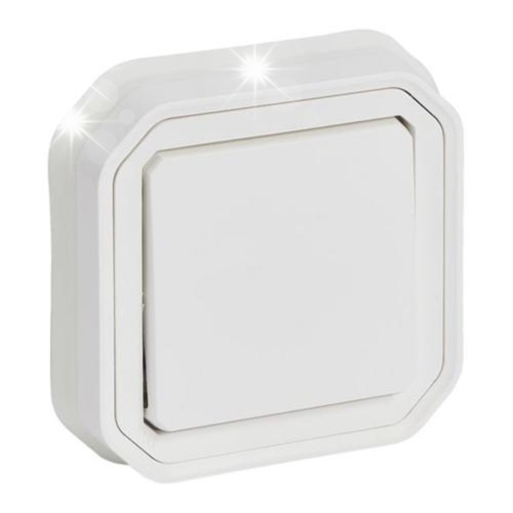 Тънък контакт LEGRAND PLEXO IP55, бял, 16A, пълен комплект