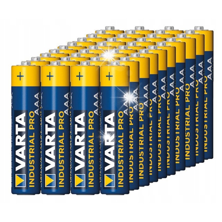 VARTA Industrial Pro LR03 AAA alkáli elem készlet, 40 db, 1.5V, 1300mAh, Made in Germany