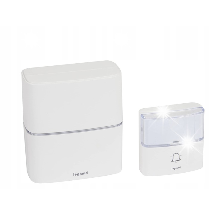Sonerie electrica Legrand set premium, 30 melodii, alb, fara fir