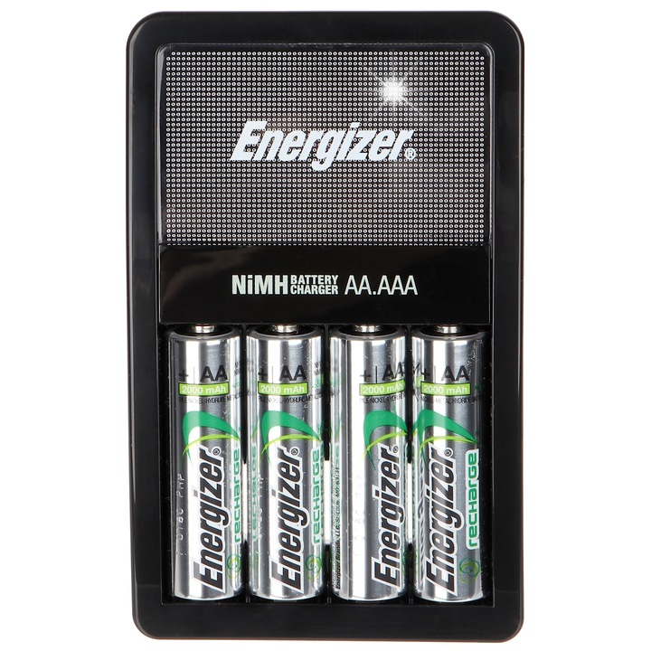 Incarcator baterii AA AAA + set 4x acumulatori 2000mAh, Energizer Maxi