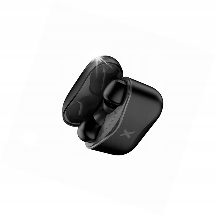Maxlife TWS vezeték nélküli fülhallgató, bluetooth, fekete, töltőtokkal, Xiaomi Redmi Note 13-hoz