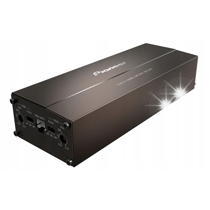 Автомобилен усилвател Pioneer GM-DX104, 4 канала, Hi-Res Audio, 400W, компактен, 181x38x64mm
