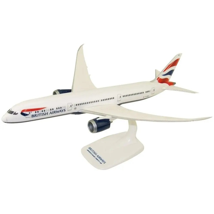 Model aeromodel Boeing 787-9 British Airways, 1:200, 31x28cm, set complet, PPC