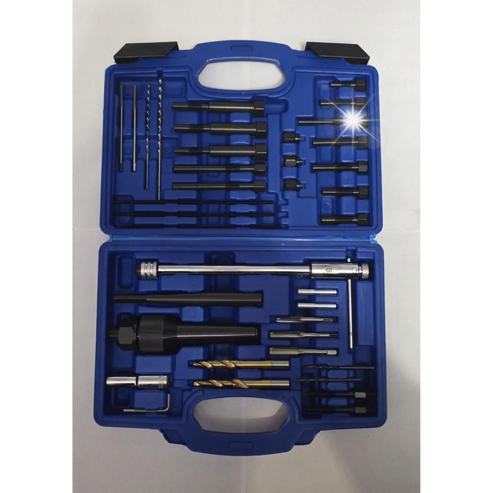 Falon-Tech készlet gyújtógyertyák kiszereléséhez és javításához M8x1.0, M10x1.0, M10x1.25, 12 darabos, többszínű