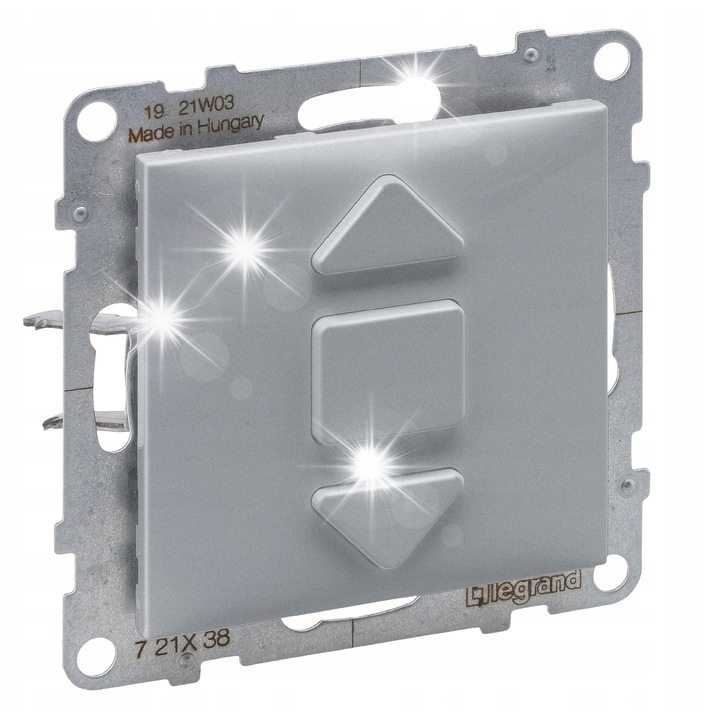 Ключ за ролетна щора SUNO, Legrand, 3 позиции, алуминий, 6A 250V, код 721338