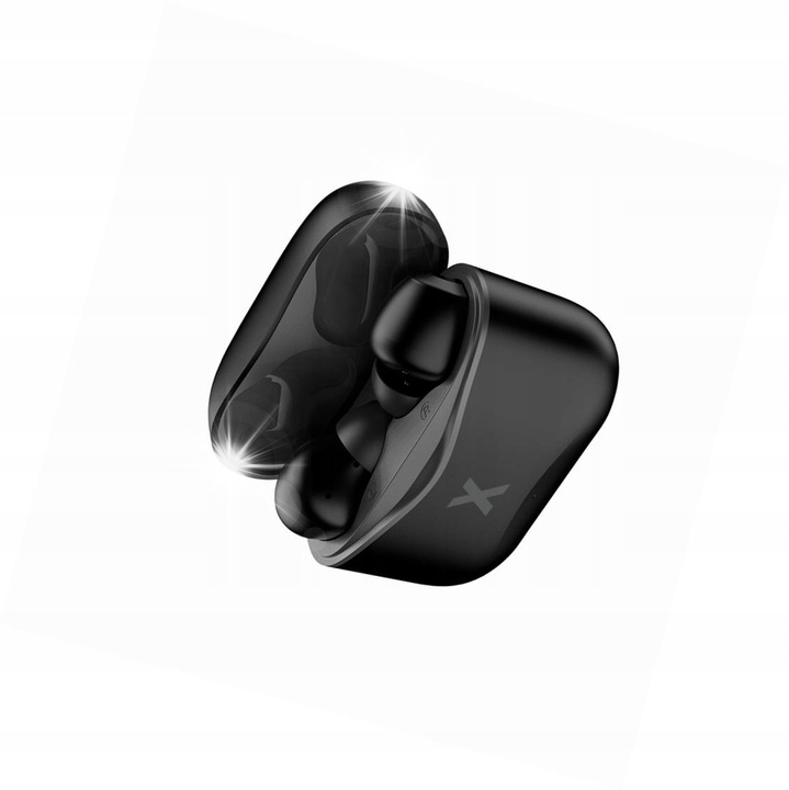 Maxlife TWS vezeték nélküli fülhallgató, bluetooth, fekete, töltőtokkal, kompatibilis Xiaomi POCO C65-tel