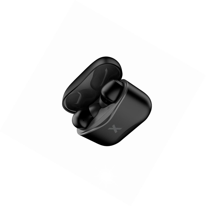 Безжични слушалки Maxlife TWS, bluetooth, черни, с кутия за зареждане, съвместими със Samsung Galaxy A022