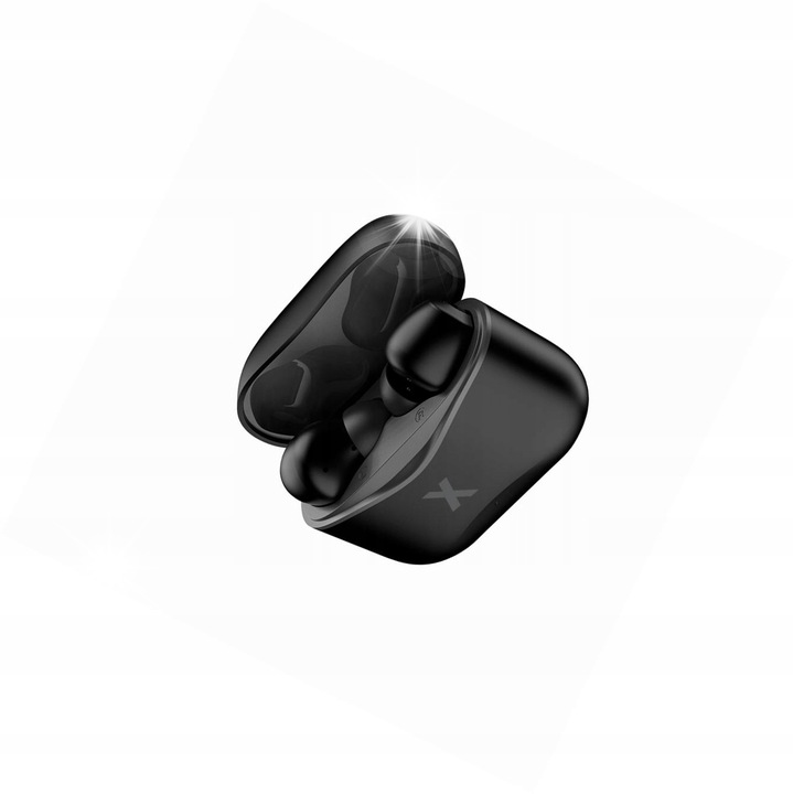 Maxlife TWS vezeték nélküli fülhallgató, bluetooth, fekete, töltőtokkal, kompatibilis a Samsung Galaxy S24 Ultra készülékkel