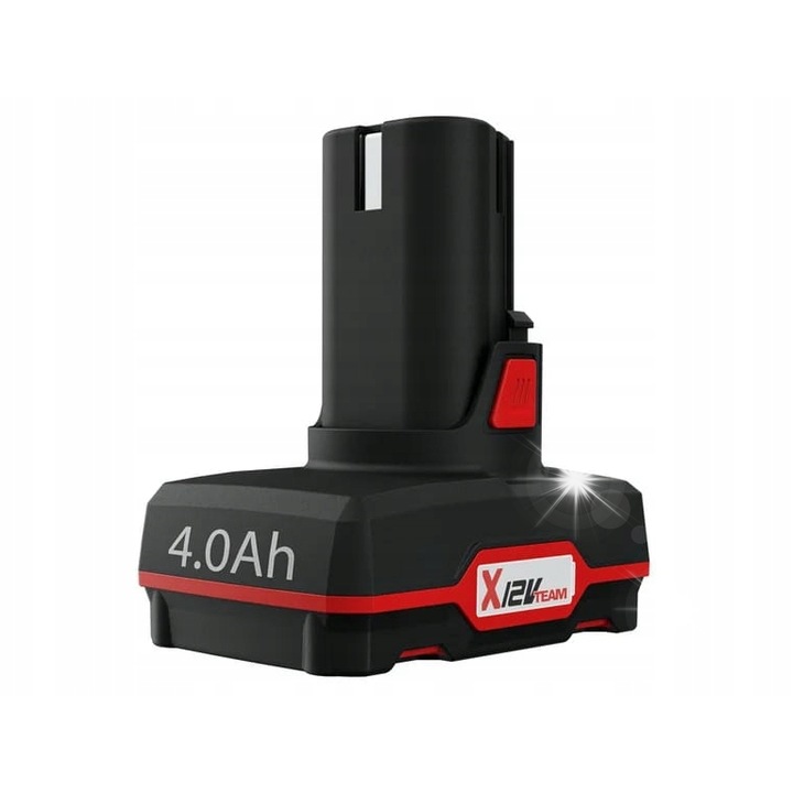 Akumulator Li-Ion Parkside PAPK 12 B4 4 Ah 12 V, dimensiuni 12,3x5,25x8,4 cm, set complet