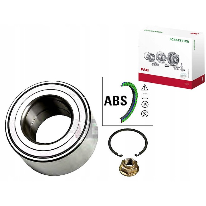 Kerékcsapágy készlet, FAG, 713615790, 45x45x84mm, Mazda 6(GH) 2.0/2.2-hez, Schaeffler