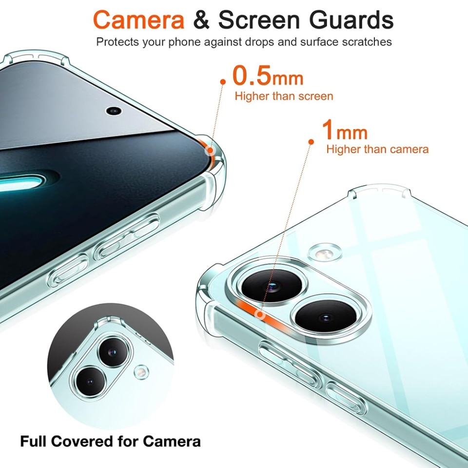 Husa pentru Xiaomi Poco X8 Pro din Silicon Slim, Margini Antisoc, set cu sticker, Shockproof Clear Silicone, Transparenta