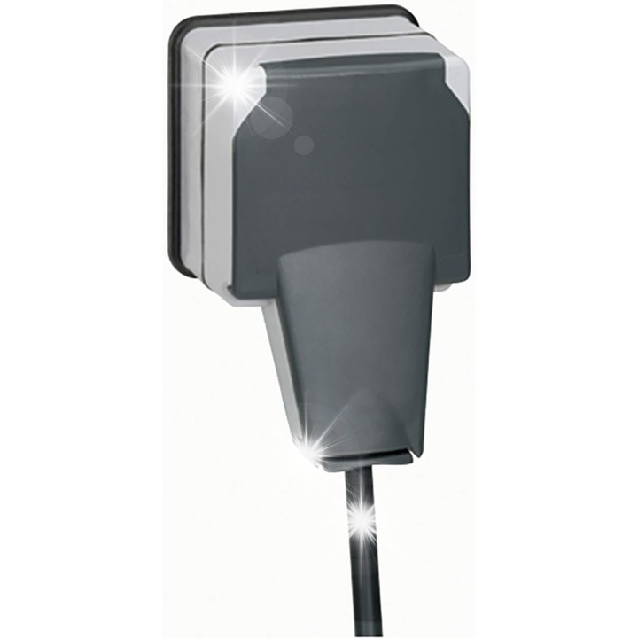 Контакт Legrand PLEXO66, със заключване, IP66, повърхностен монтаж, комплект
