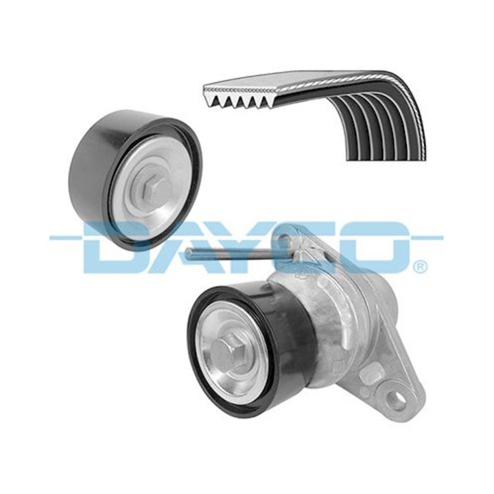 Dayco KPV207 bordásszíj készlet - kompatibilis Dacia, Dokker, Duster, Duster/SUV modellekkel